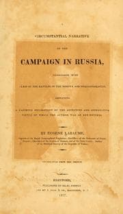 Tapa de A circumstantial narrative of the campaign in Russia