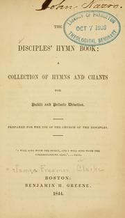 Tapa de The Disciples' hymn book