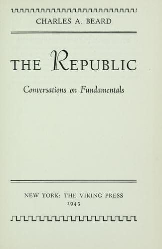 Tapa de The republic; conversations on fundamentals