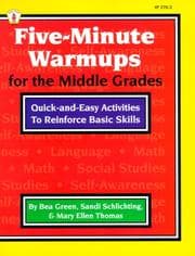 Tapa de Five-Minute Warmups for the Middle Grades
