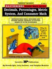 Tapa de Masterminds Decimals, Percentages, Metric System, & Consumer Math