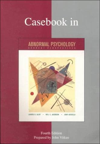 Tapa de Casebook in Abnormal Psychology