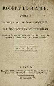 Tapa de Robert le Diable