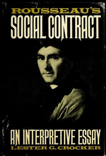 Tapa de Rousseau's Social contract