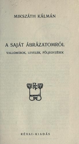 Tapa de A saját ábrázatomról