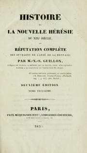 Tapa de Histoire de la nouvelle hérésie du 19e siècle