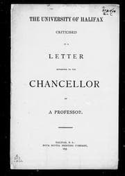 Tapa de The University of Halifax criticised in a letter addressed to the Chancellor