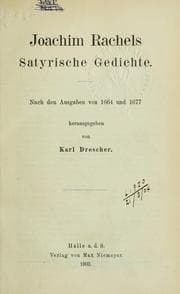 Tapa de Satyrische Gedichte