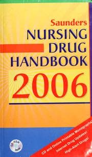 Tapa de Saunders nursing drug handbook 2006