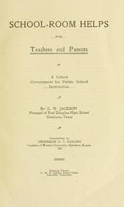 Tapa de School-room helps for teachers and parents