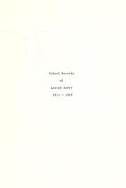 Tapa de [School records of Lester [i.e. John] Berry, 1912-1919]