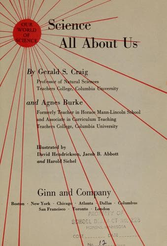 Tapa de Science all about us