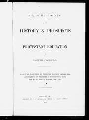 Tapa de On some points in the history & prospects of Protestant education in Lower Canada