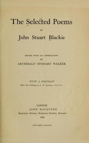 Tapa de Selected poems