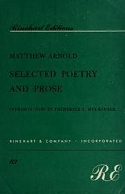 Tapa de Selected poetry and prose
