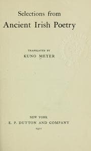 Tapa de Selections from ancient Irish poetry