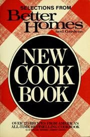 Tapa de Selections from Better Homes and Gardens New cook book.