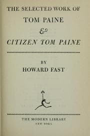 Tapa de The selected work of Tom Paine & Citizen Tom Paine