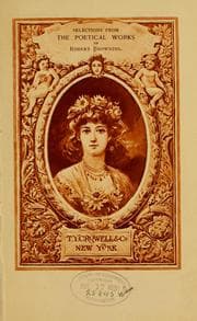Tapa de Selections from the poetical works of Robert Browning