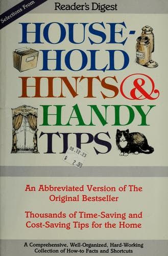 Tapa de Selections from Reader's digest Household hints & handy tips