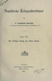 Tapa de Semitische Kriegsaltertümer