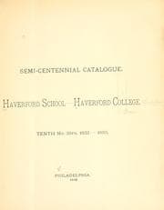 Tapa de Semi-centennial catalogue, Haverford School-Haverford College, tenth mo. 28th, 1833-1883