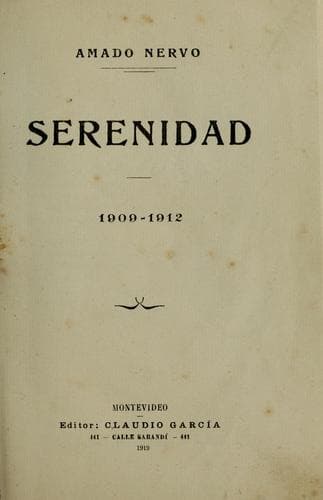 Tapa de Serenidad