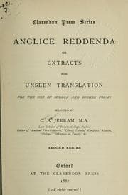 Tapa de Anglice reddenda