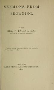 Tapa de Sermons from Browning