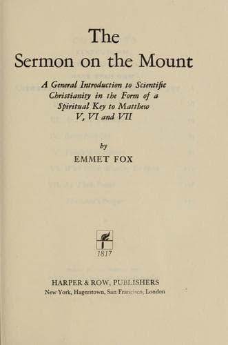 Tapa de The Sermon on the Mount