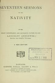 Tapa de Seventeen sermons on the nativity