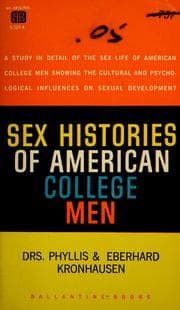 Tapa de Sex histories of American college men