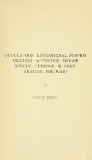 Tapa de Should our educational system include activities whose special purpose is preparation for war?