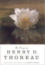 Tapa de The essays of Henry D. Thoreau