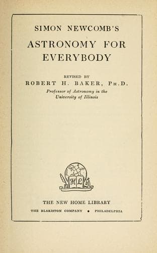 Tapa de Simon Newcomb's Astronomy for everybody