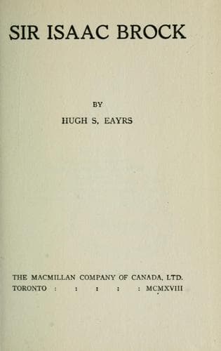 Tapa de Sir Isaac Brock