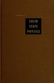 Tapa de Solid state physics