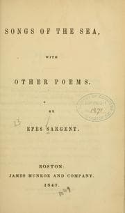 Tapa de Songs of the sea, with other poems