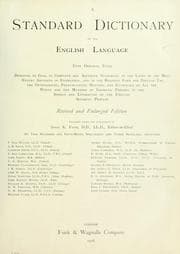 Tapa de A standard dictionary of the English language