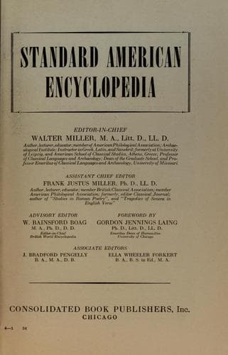 Tapa de Standard American encyclopedia.