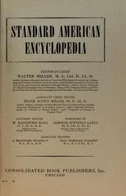 Tapa de Standard American encyclopedia.
