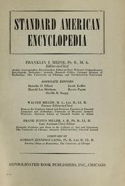 Tapa de Standard American encyclopedia ...
