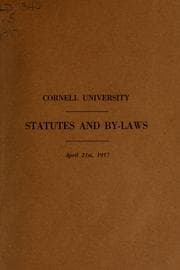 Tapa de Statutes and by-laws