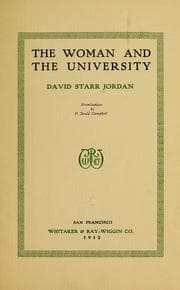 Tapa de The woman and the university