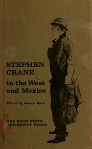 Tapa de Stephen Crane in the West and Mexico