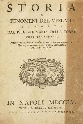 Tapa de Storia e fenomeni del Vesuvio