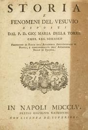 Tapa de Storia e fenomeni del Vesuvio