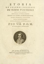 Tapa de Storia de' solenni possessi de' somme pontefici
