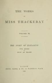 Tapa de The story of Elizabeth, Two hours, and From an island