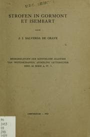 Tapa de Strofen in Gormont et Isembart